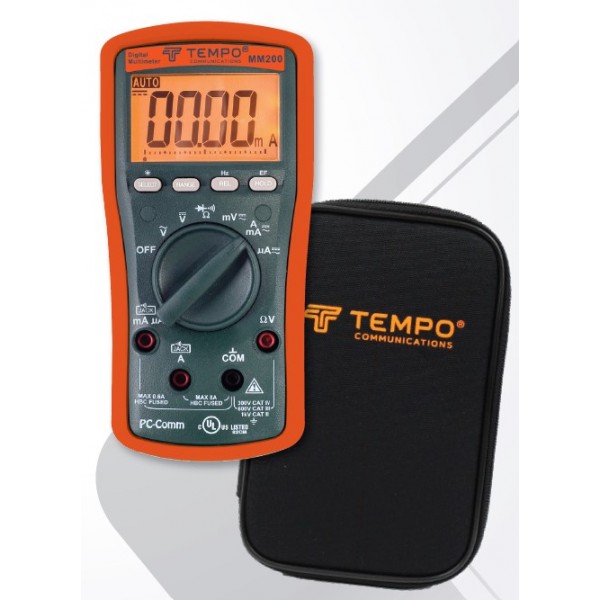 TEMPO MM200 True-RMS Digital Multimeter TEMPO MM200 True-RMS Digital Multimeter